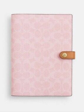 Coach Powder Pink Signature Notebook